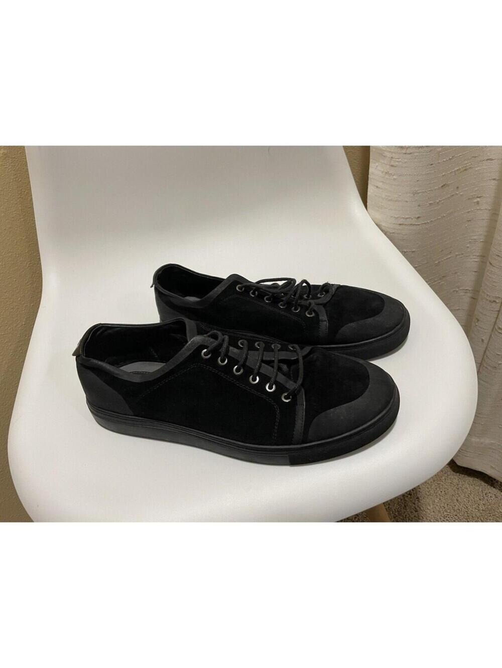 Badgley Mischka Men's Sneakers Black Combo Size 9.5 Lace Up Low Top Casual Shoes